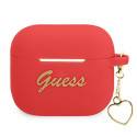 Kryt Guess GUA3LSCHSR pro AirPods 3 - červená