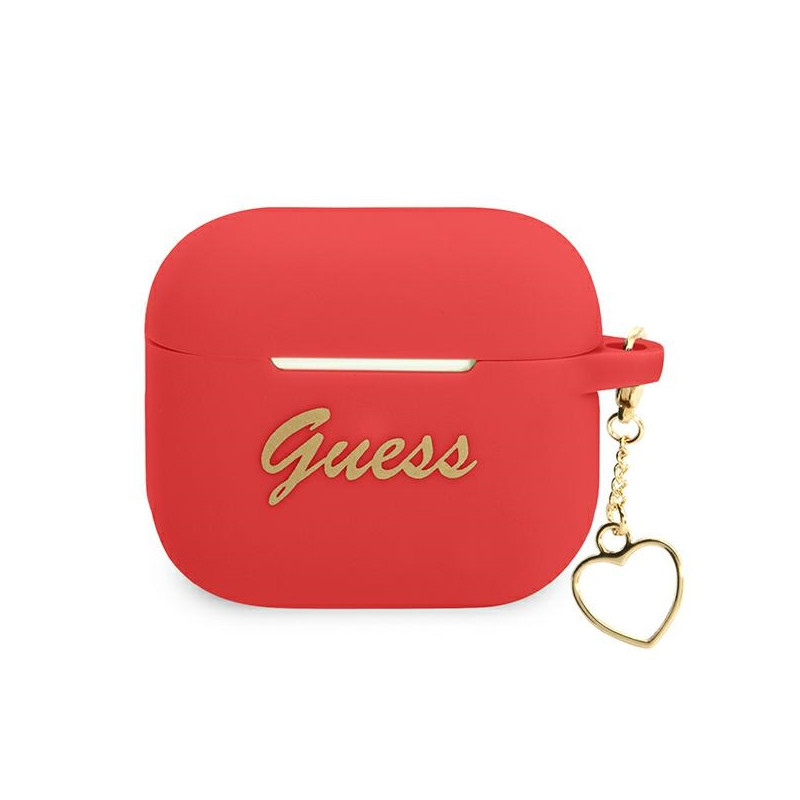 Kryt Guess GUA3LSCHSR pro AirPods 3 - červená