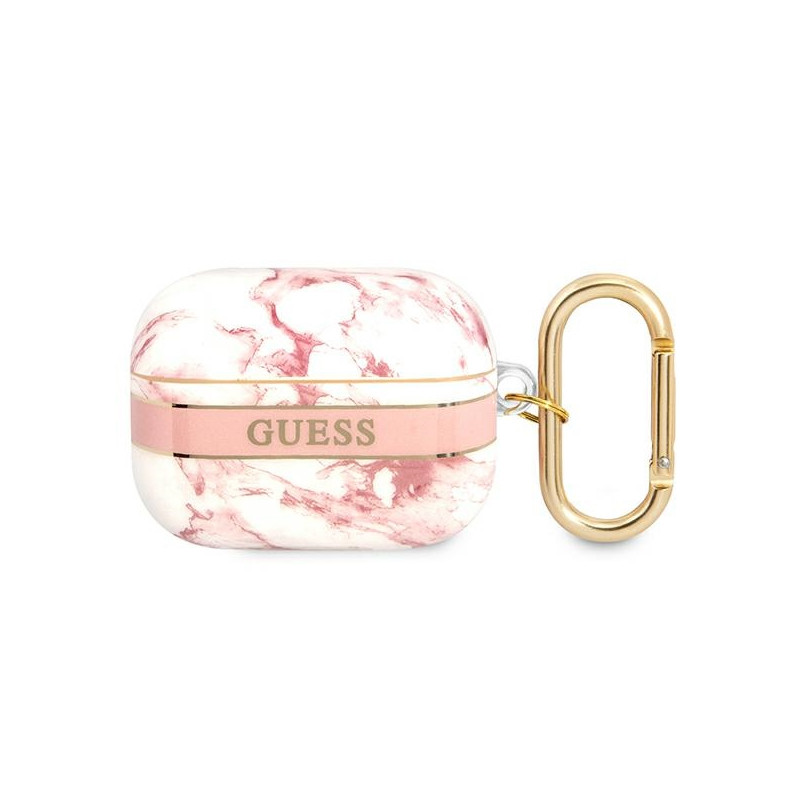 Pouzdro Guess GUAPHCHMAP AirPods Pro pro AirPods Pro - pink/pink Marble Strap