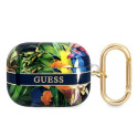 Kryt Guess Flower Strap Collection pro AirPods Pro - modrá