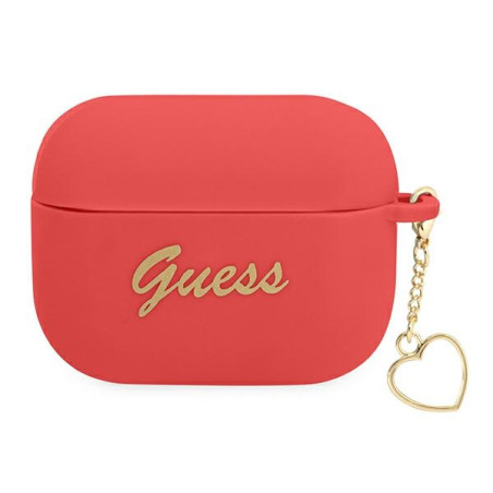 Kryt Guess GUAPLSCHSR pro AirPods Pro – červená