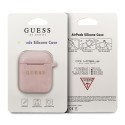 Kryt Guess GUACCSILGLLP pro AirPods - světle růžová