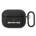 Pouzdro Mercedes-AMG Leather Big Logo pro AirPods Pro - černé