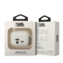 Kryt Karl Lagerfeld KLS CAPSILKCW pro AirPods Pro – bílá