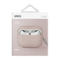 Pouzdro UNIQ LINO pro AirPods Pro 2 - růžová