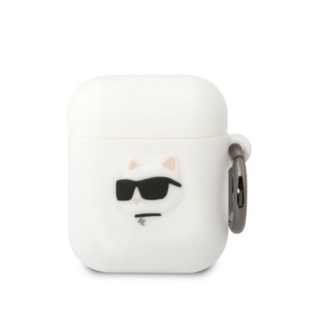 Kryt Karl Lagerfeld KLA2RUNCHH pro AirPods 1/2 bílá