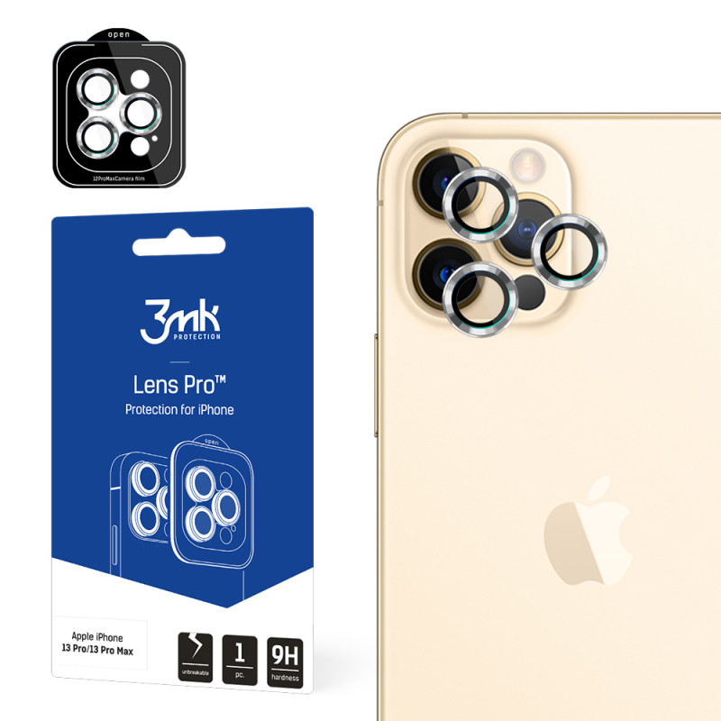 Ochranné sklo 3mk Lens Protection Pro pro iPhone 12 Pro Max - černé