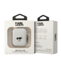 Kryt Karl Lagerfeld KLA2RUNCHH pro AirPods 1/2 bílá