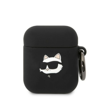 Kryt Karl Lagerfeld KLA2RUNCHK pro AirPods 1/2 černá/černá
