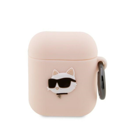 Kryt Karl Lagerfeld KLA2RUNCHP pro AirPods 1/2 – růžová