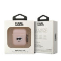 Kryt Karl Lagerfeld KLA2RUNCHP pro AirPods 1/2 – růžová