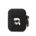 Kryt Karl Lagerfeld KLA2RUNIKK pro AirPods 1/2 - černá/černá