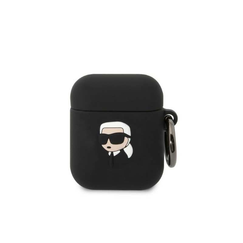 Kryt Karl Lagerfeld KLA2RUNIKK pro AirPods 1/2 - černá/černá
