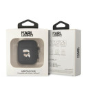 Kryt Karl Lagerfeld KLA2RUNIKK pro AirPods 1/2 - černá/černá