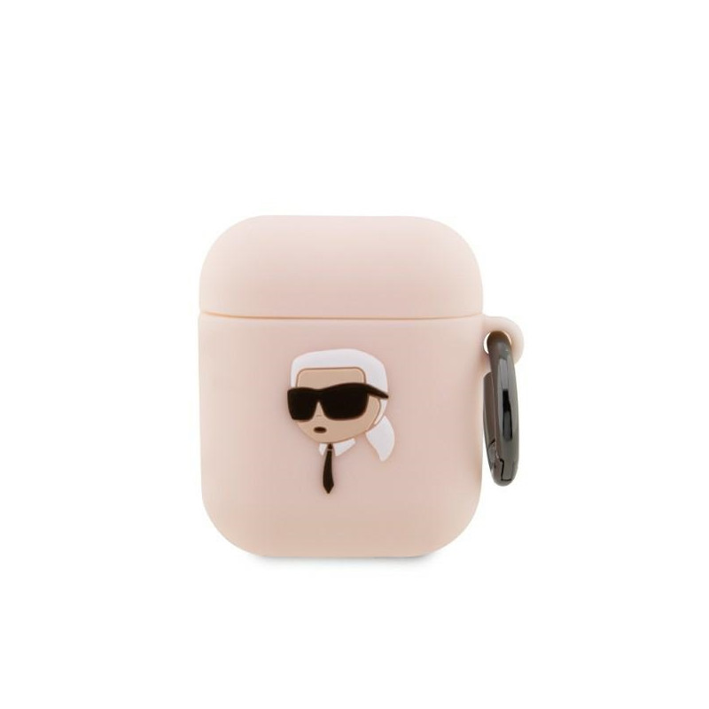 Kryt Karl Lagerfeld KLA2RUNIKP pro AirPods 1/2 - růžová/růžová