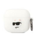 Kryt Karl Lagerfeld KLA3RUNCHH pro AirPods 3 white/white
