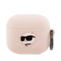 Kryt Karl Lagerfeld KLA3RUNCHP pro AirPods 3 - růžová
