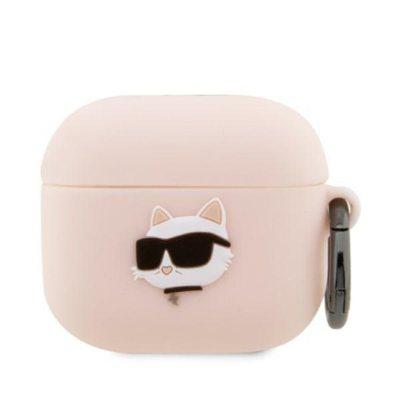 Kryt Karl Lagerfeld KLA3RUNCHP pro AirPods 3 - růžová
