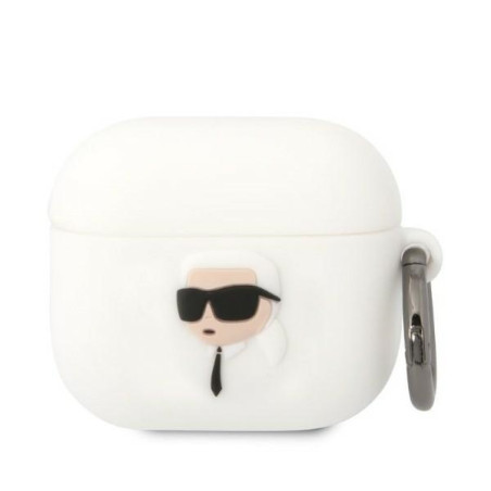 Kryt Karl Lagerfeld KLA3RUNIKH pro AirPods 3 - bílá