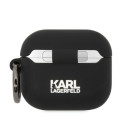 Kryt Karl Lagerfeld Silicone Karl Head 3D pro AirPods 3 - černá