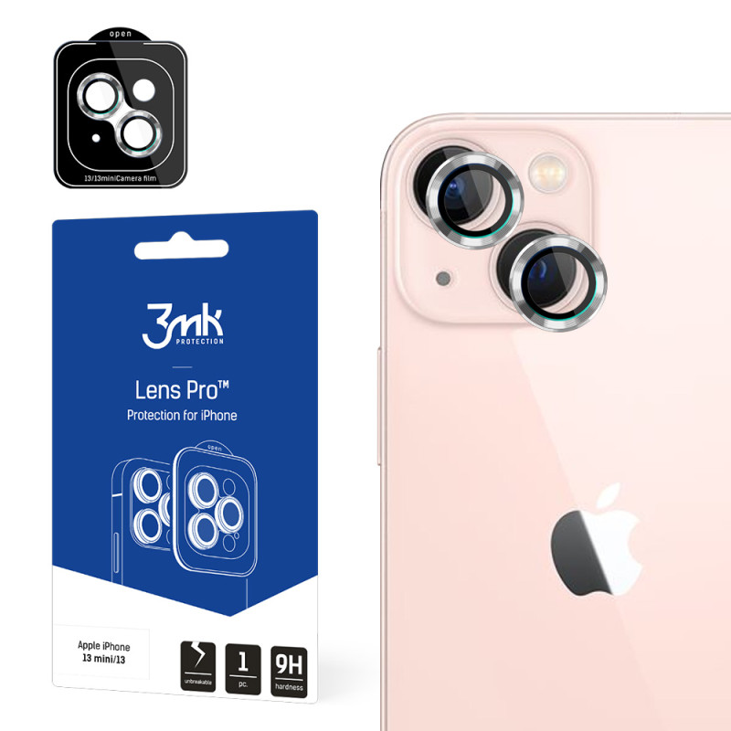 Ochranné sklo 3mk LENS PROTECTION PRO pro iPhone 13 mini - stříbrná