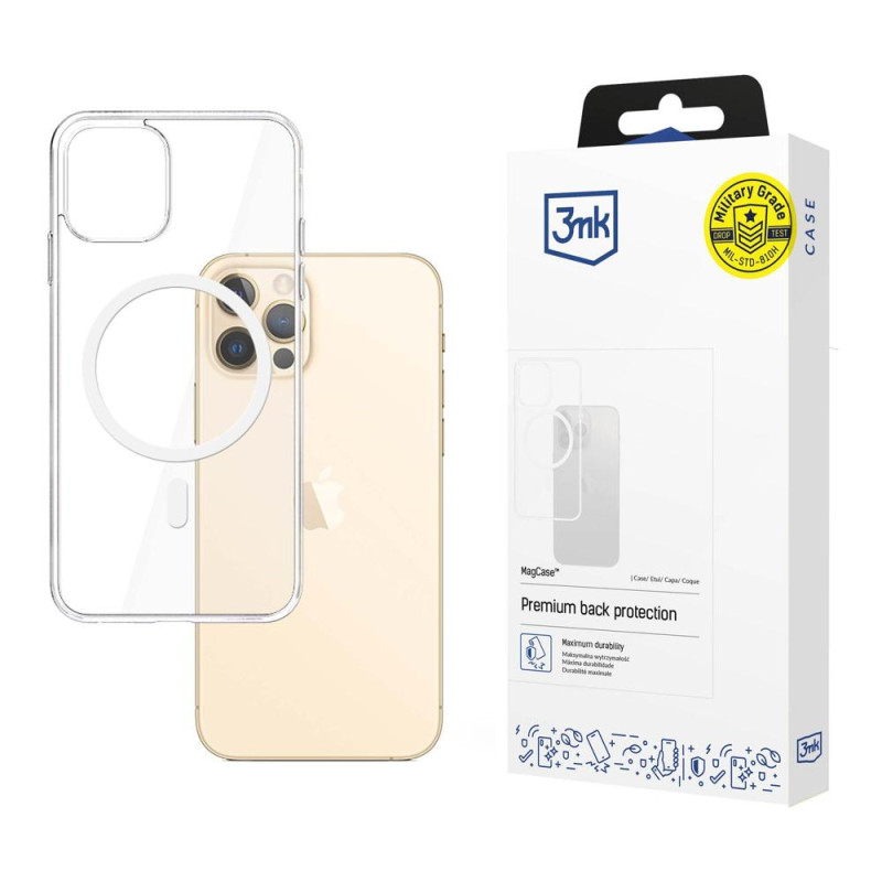 Kryt 3mk MagCase pro iPhone 12 Pro Max - transparentní