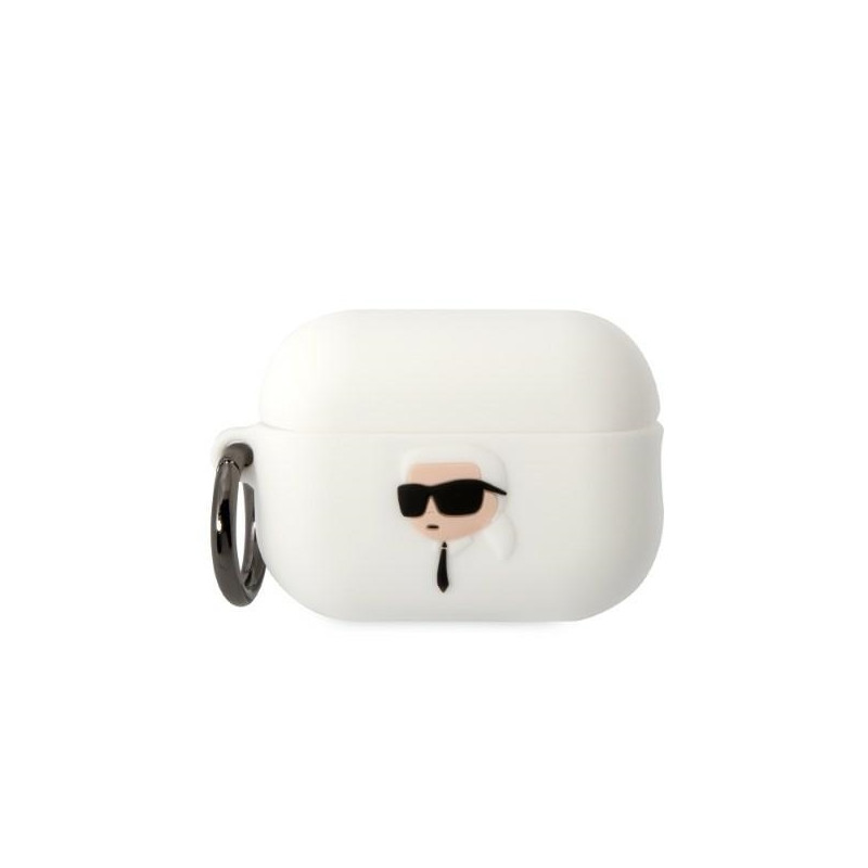 Kryt Karl Lagerfeld KLAP2RUNIKH pro AirPods Pro 2 - bílá/bílá