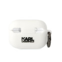 Kryt Karl Lagerfeld KLAP2RUNIKH pro AirPods Pro 2 - bílá