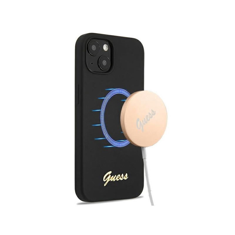 Kryt Guess GUHMP13MLSLMGBK pro iPhone 13 - černý/černý (hardcase)