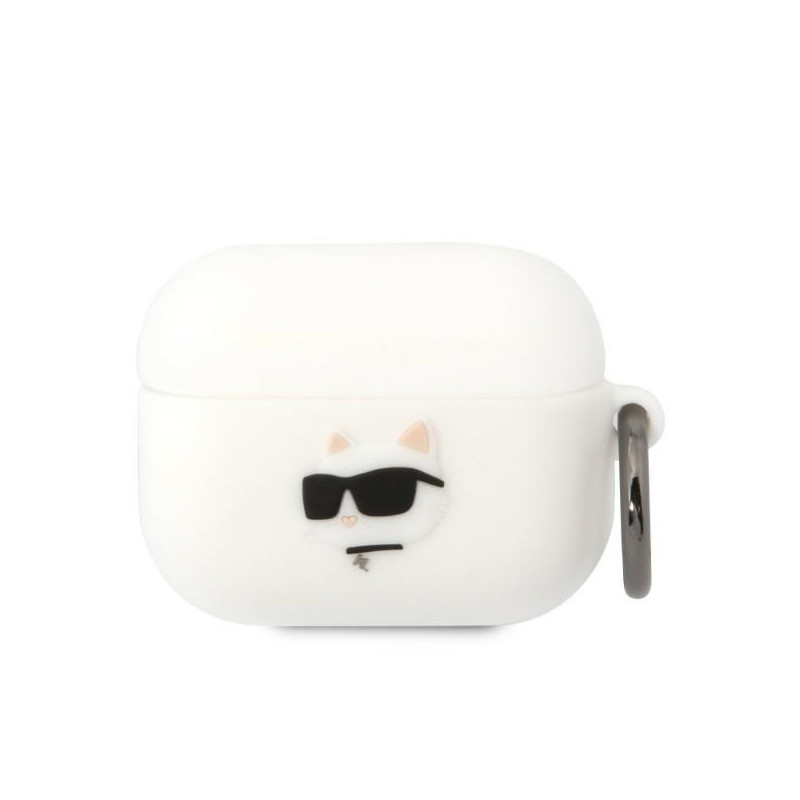 Kryt Karl Lagerfeld KLAPRUNCHH pro AirPods Pro - bílá/bílá