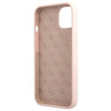 Kryt Guess Silicone Script pro iPhone 13 – světle růžová