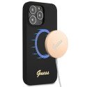 Kryt Guess Silicone Script pro iPhone 13 Pro Max - černý