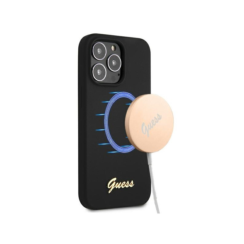 Kryt Guess GUHMP13XLSLMGBK pro iPhone 13 Pro Max - černá/černá