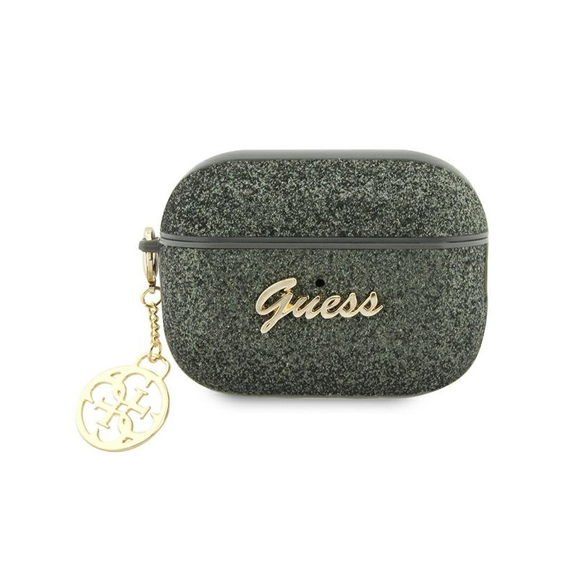 Kryt Guess GUAP2GLGSHA pro AirPods Pro 2 - zelená/kaki glitter