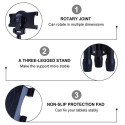 AG PREMIUM Teleskopický kovový stativ/tripod pro tablet (8-11"), černý