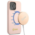 Kryt Guess GUHMP13XLSLMGLP iPhone 13 Pro Max – světle růžová