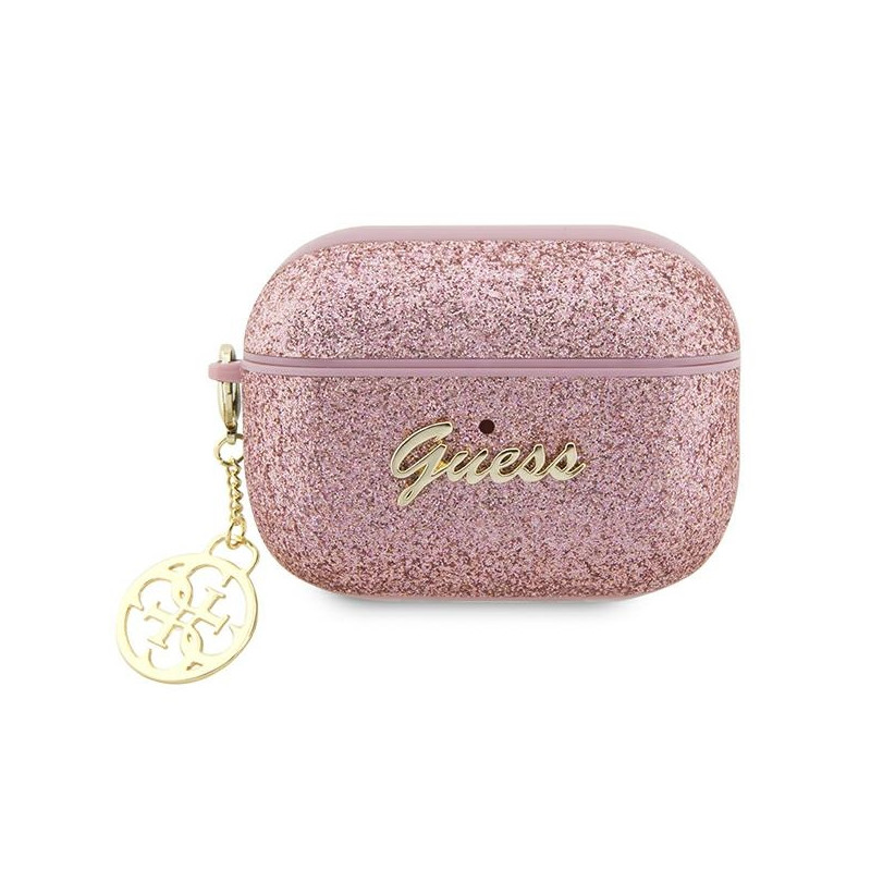 Kryt Guess GUAP2GLGSHP pro AirPods Pro 2 - růžová (glitter/pink glitter)