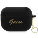 Guess GUAP2LSCHSK silikonové pouzdro pro AirPods Pro 2 - černé