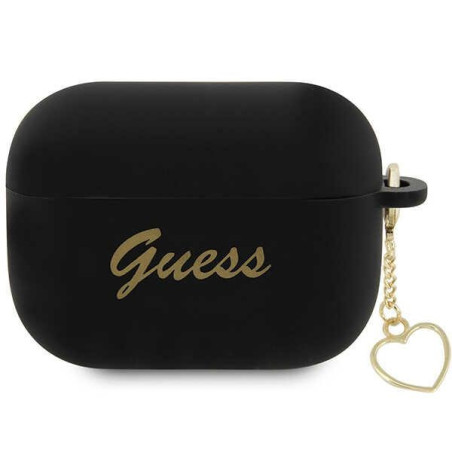 Guess GUAP2LSCHSK silikonové pouzdro pro AirPods Pro 2 - černé