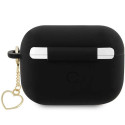 Guess GUAP2LSCHSK silikonové pouzdro pro AirPods Pro 2 - černé