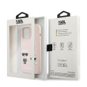 Kryt Karl Lagerfeld SILICONE IKONIK pro iPhone 13 Pro Max – light pi
