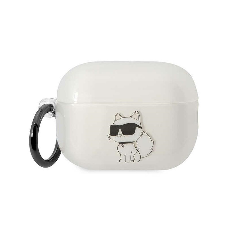Pouzdro Karl Lagerfeld KLAP2HNCHTCT pro AirPods Pro 2 - transparentní
