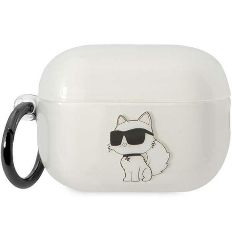 Pouzdro Karl Lagerfeld KLAP2HNCHTCT pro AirPods Pro 2 – transparentn