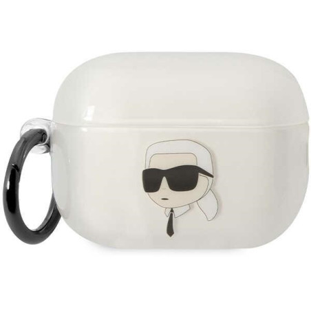 Pouzdro Karl Lagerfeld KLAP2HNIKTCT pro AirPods Pro 2 - transparentní