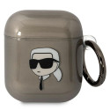 Pouzdro Karl Lagerfeld KLA2HNIKTCK pro AirPods 1/2 – černá