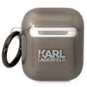 Pouzdro Karl Lagerfeld KLA2HNIKTCK pro AirPods 1/2 – černá