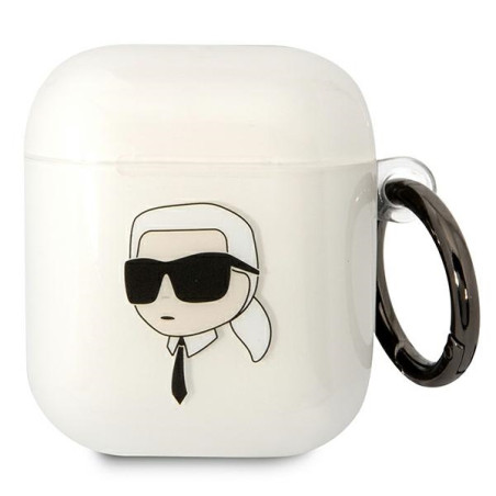 Pouzdro Karl Lagerfeld KLA2HNIKTCT pro AirPods 1/2 - transparentní