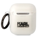 Pouzdro Karl Lagerfeld KLA2HNIKTCT pro AirPods 1/2 - transparentní