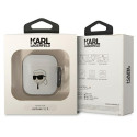 Pouzdro Karl Lagerfeld KLA2HNIKTCT pro AirPods 1/2 - transparentní