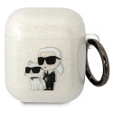Pouzdro Karl Lagerfeld KLA2HNKCTGT pro AirPods 1/2 - transparentní gl